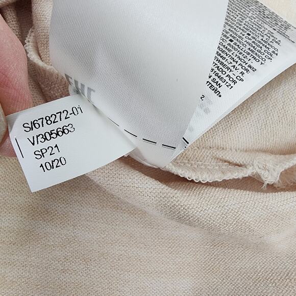 Banana Republic Top Women's Size XS Blush Pink Relaxed Luxespun Knit V Neck Soft - Picture 10 of 10